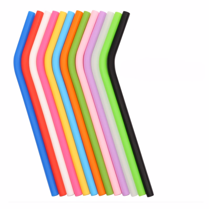 Environmental Protection Silicone Curved Straw