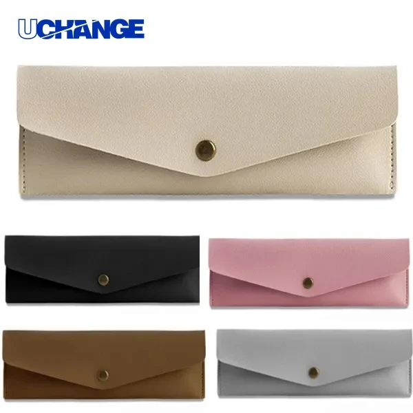 PU Leather Pencil Pouch Sleek Stationery Storage 1