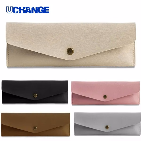PU Leather Pencil Pouch Sleek Stationery Storage