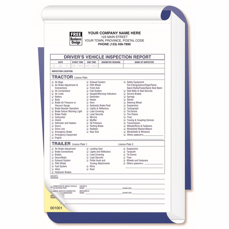 Drivers Vehicle Inspection Books