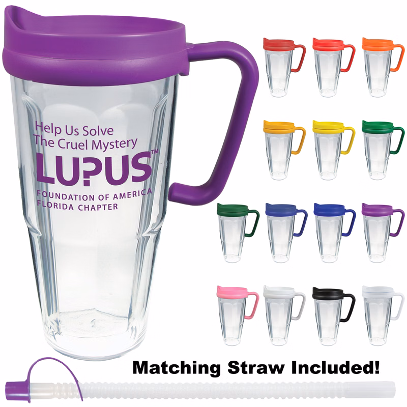 24oz Thermal Dual Walled Travel Mug - Screen Print