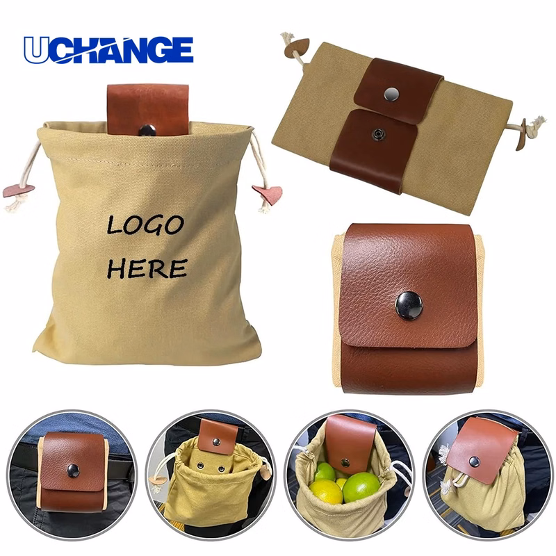 Foldable Waist Storage Bag Hands-Free Utility Pouch