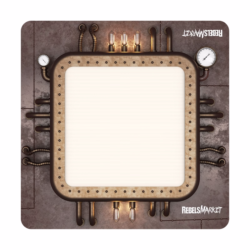 High Resolution Dye-Sublimated Gaming Mat w/Fabric Surface & Heavy Duty Backing (20"x20") Square