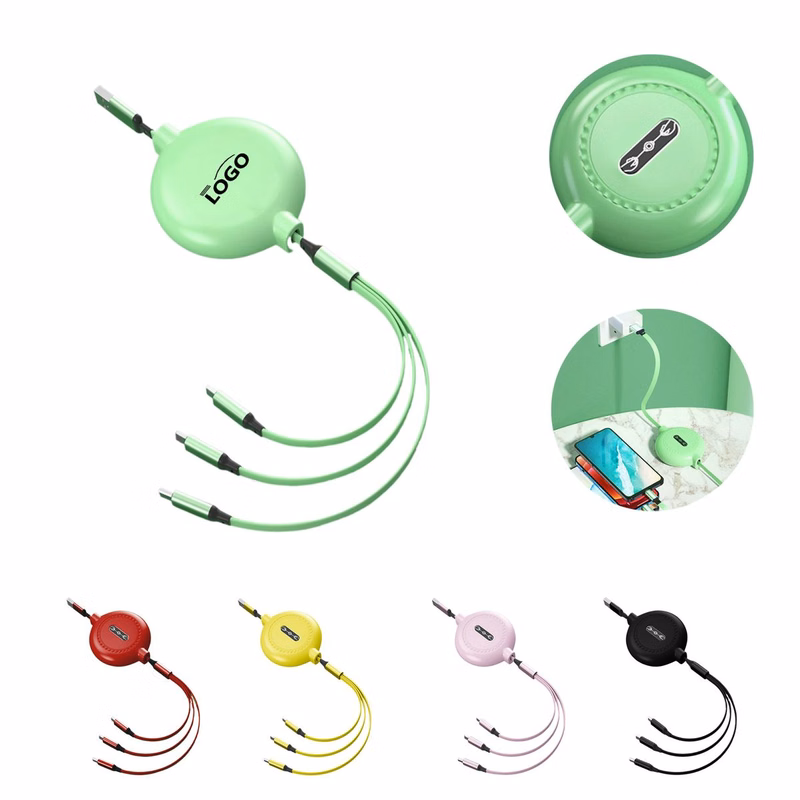 Retractable 3-in-1 Portable Charging Cable