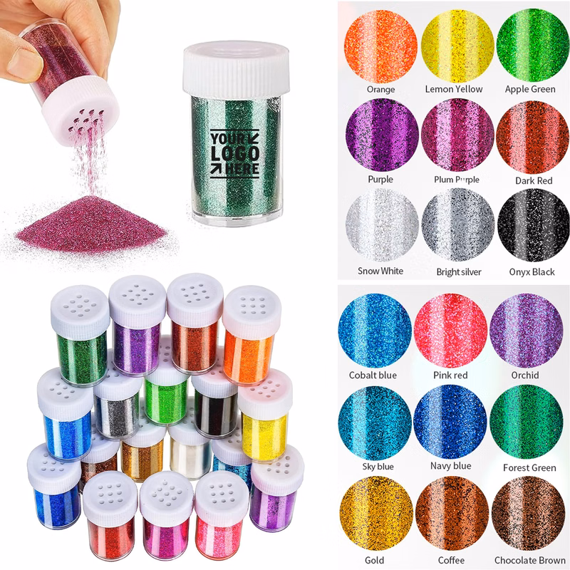 15g Multi Assorted Set Extra Fine Resin Glitter For Nail Art Crafts