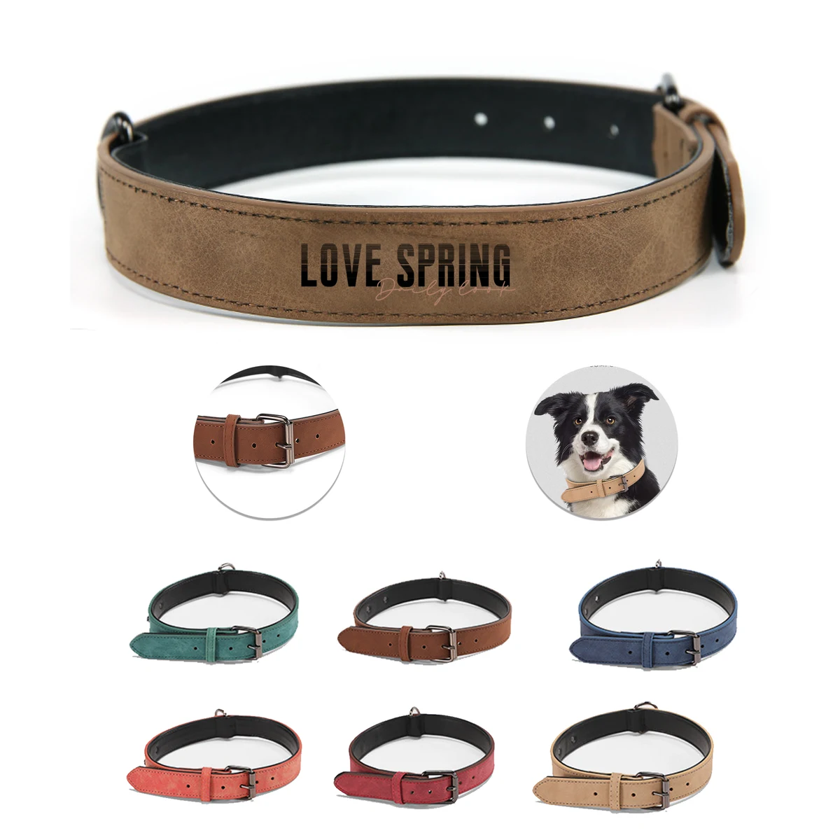 Leatherette Dog Collars 1