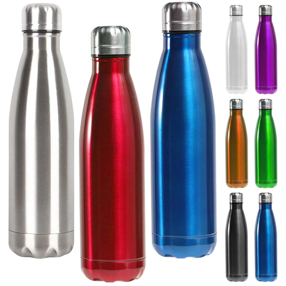 17oz Insulated Stainless Water Coffee Bottles Cups, custom water bottle with logo imprint 1