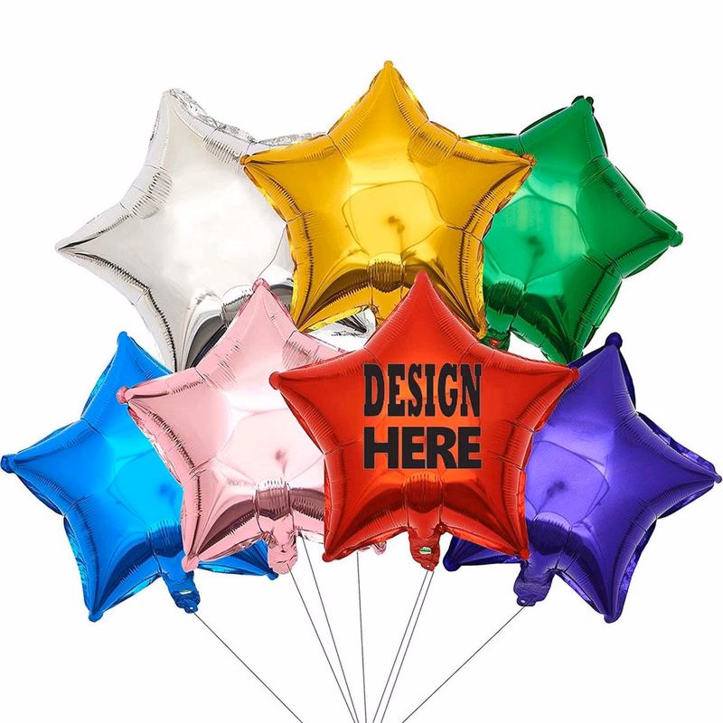 Custom 18" Star Shaped Foil Balloon