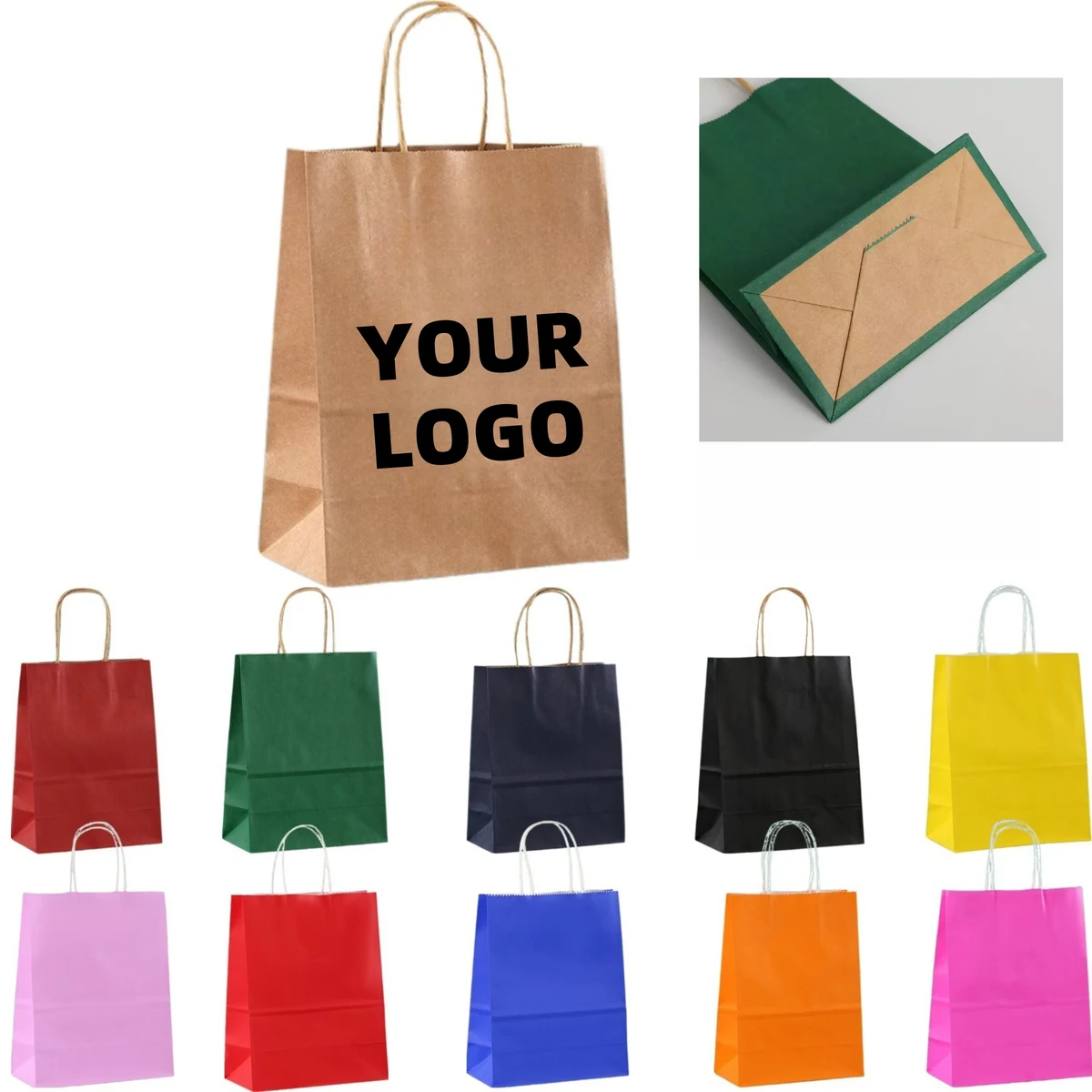 Kraft Paper Bags With Handles 1