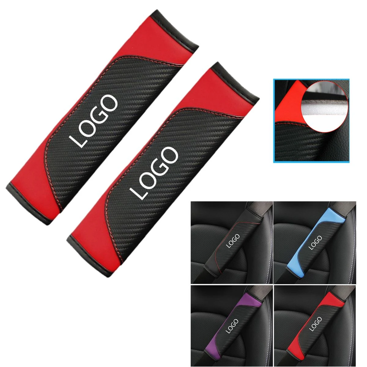 Soft Durable Acrylic Car Seat Belt Shoulder Protector For Daily Commute & Long Trips 1