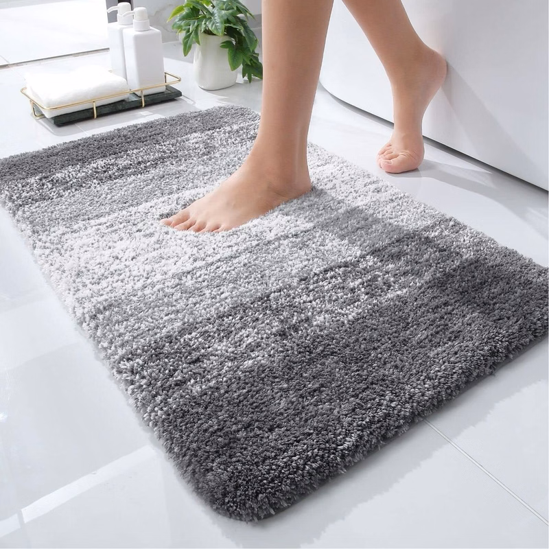 Luxury Bathroom Rug Mat 24x16, Extra Soft and Absorbent Microfiber Bath Rugs, Non-Slip Plush Shaggy