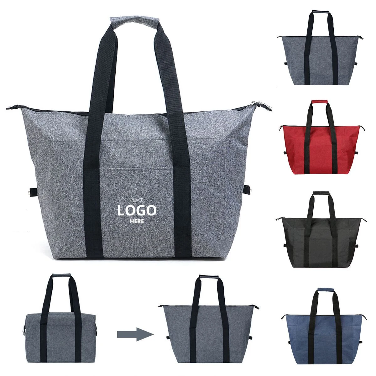 Insulated Oxford Lunch Bag - Foldable Design 1