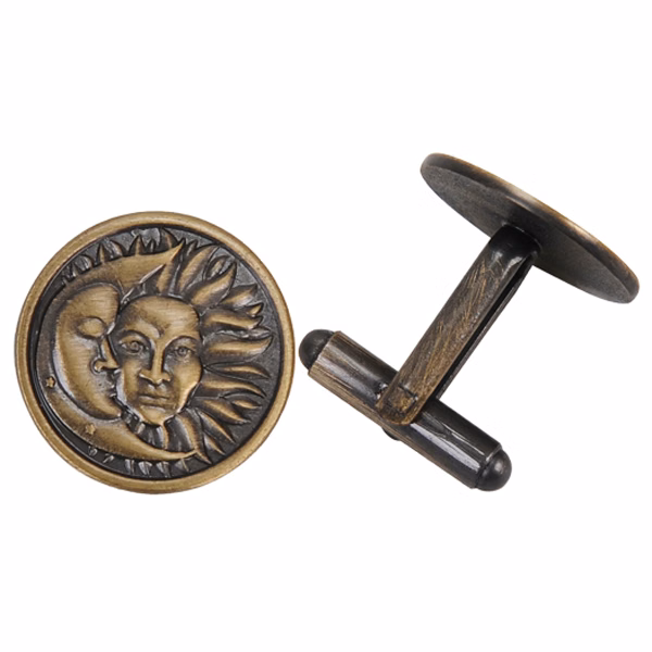 Brass Soft Enamel 3D Cufflinks