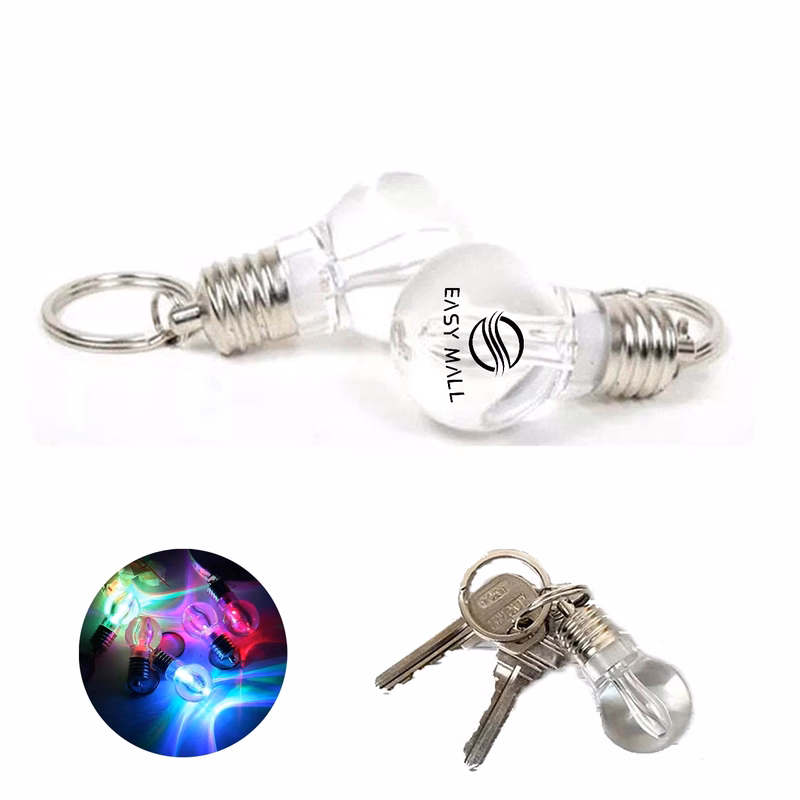 Led Light Bulb Shape Key Chain
