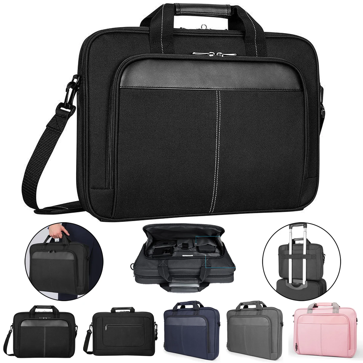 15.6" Classic Laptop Briefcase 1