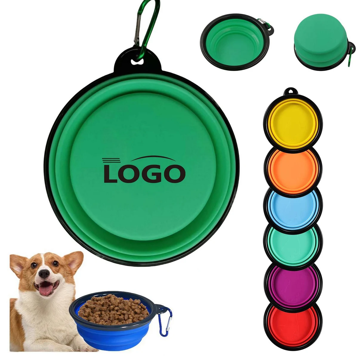 Portable Foldable TPE Travel Dog Bowl For Pets 1