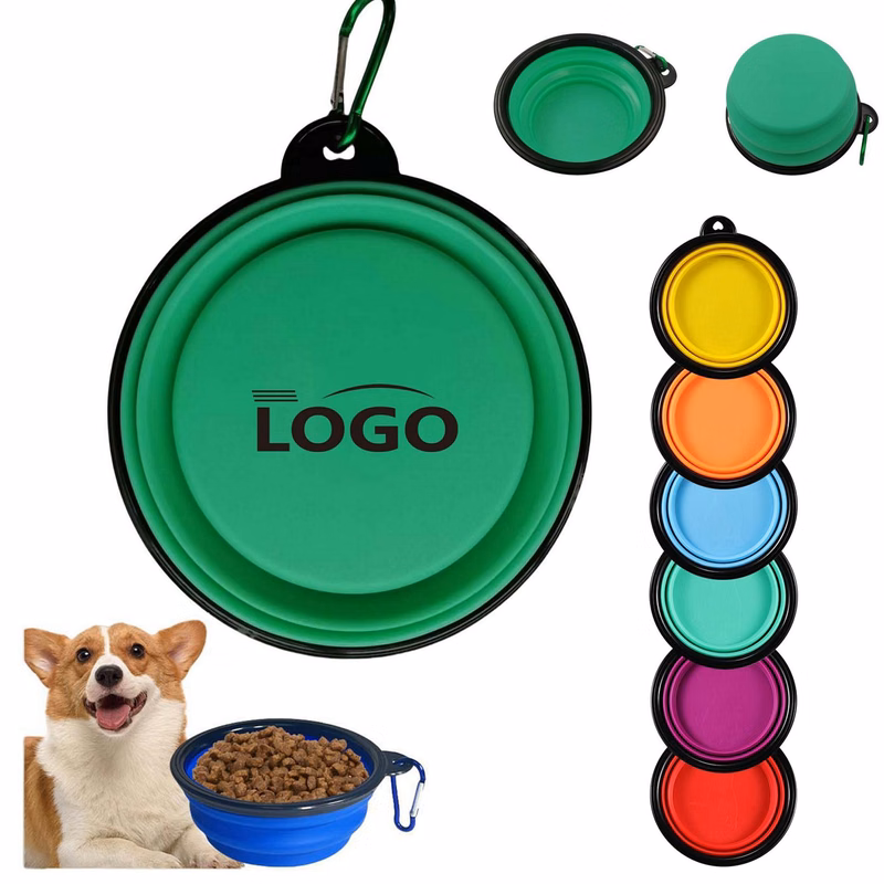 Portable Foldable TPE Travel Dog Bowl For Pets
