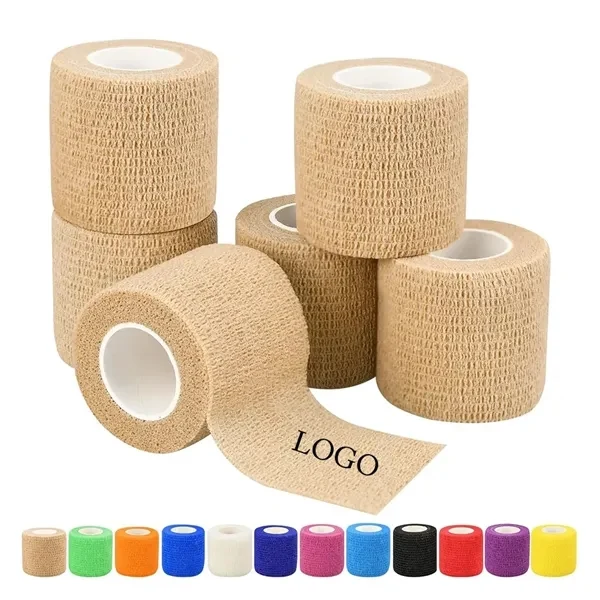 Custom Non-Woven Self-Adhesive Elastic Bandage Wraps — Corporate First Aid Giveaway 1