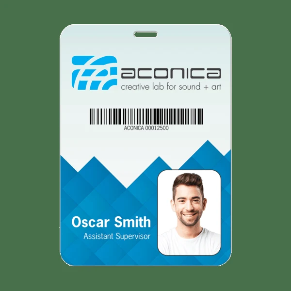 4.25 X 6 Plastic Identification Badge 1