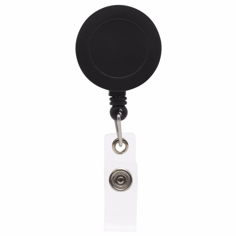30" Retractable Badge Reel w/ Metal Slip Clip - Non-Printed