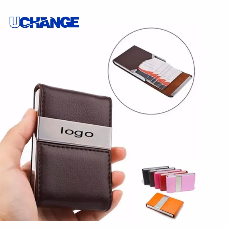 PU Magnetic Card Holder Slim Wallet Attachment for Smartphones