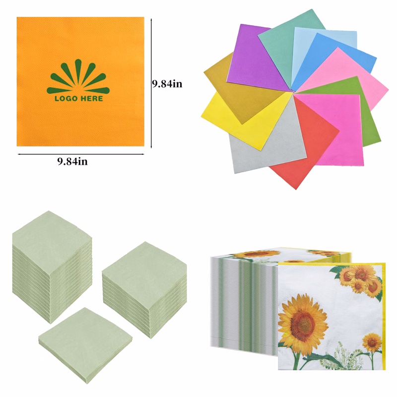 Custom Printed Solid Color Disposable Dinner Napkins