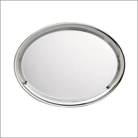 Oval Nickel Plated Tray 1