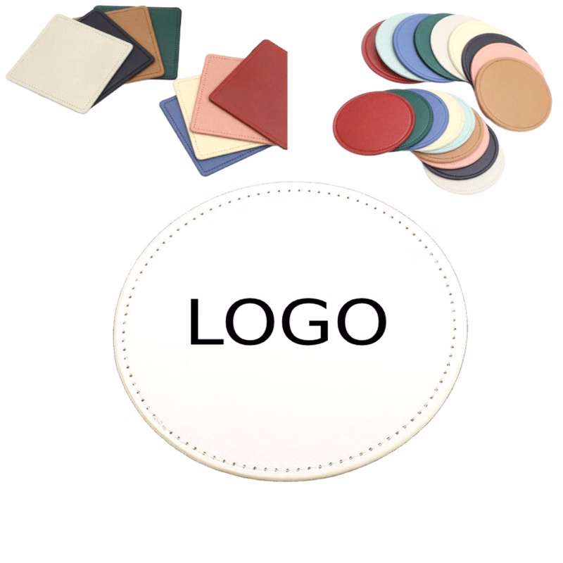 Custom Pu Leather Drink Coaster