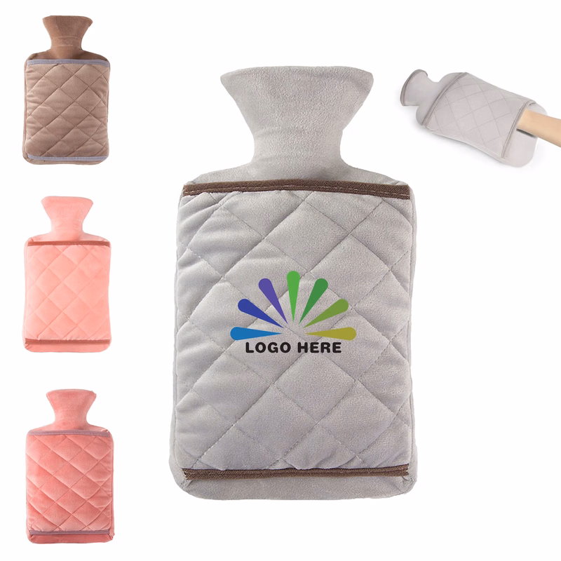 2.0L PVC Hot Water Bottle with Hand Pocket Cover