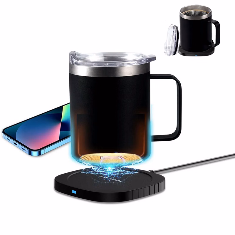 12Oz Mug With Wireless Warmer/Phone Charger