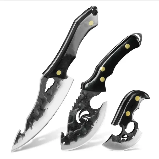 3 pieces Hammer Finished Knife Set 1