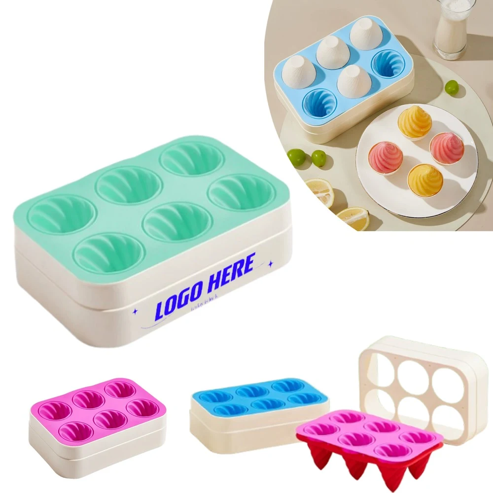 6 Pcs Cone Shape Ice Pop Mold 1