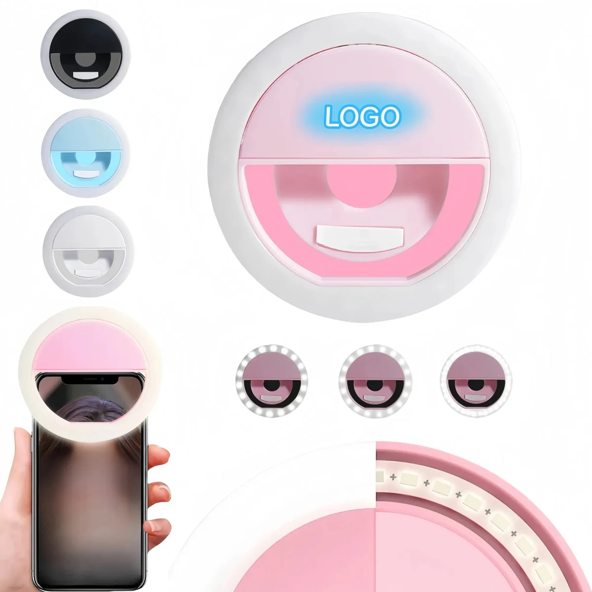 Portable Rechargeable Ring Selfie Fill Light 1