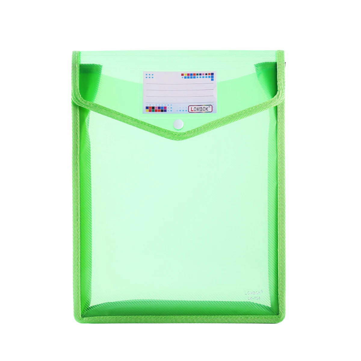 A4 Vertical Canvas Document Bag with Snap Closure 1
