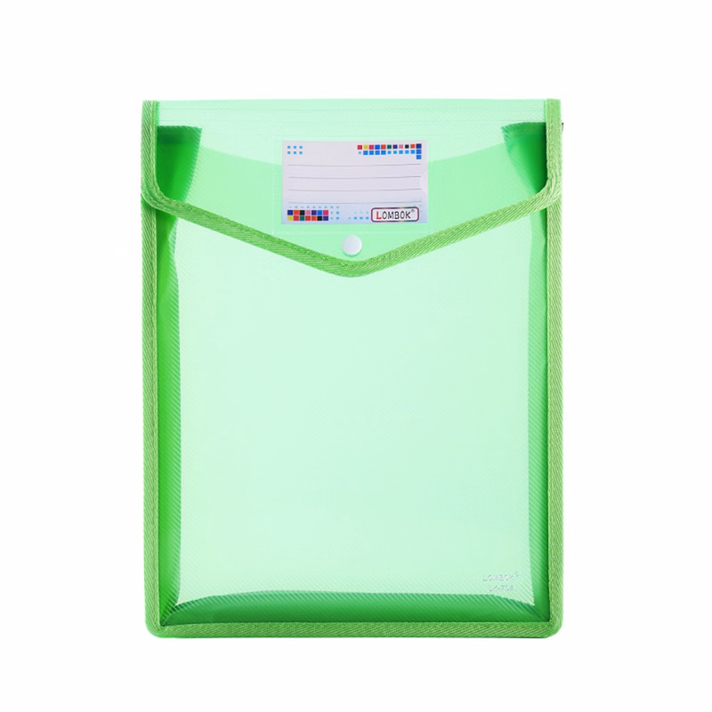 A4 Vertical Canvas Document Bag with Snap Closure