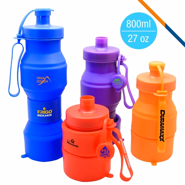 Trek Collapsible Water Bottle for Commutes, Fitness and Travel