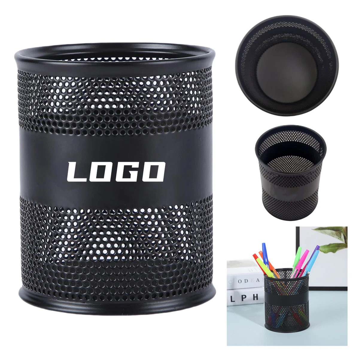Sturdy Iron Round Pen Holder 1