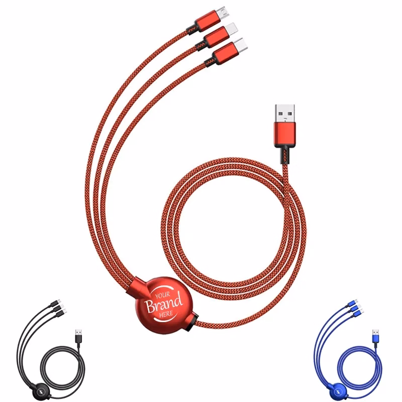3-In-1 Multi-Functional Charging Cable