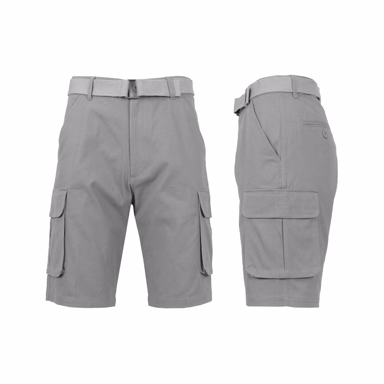 Men's Belted Cargo Shorts - Gray 30-42
