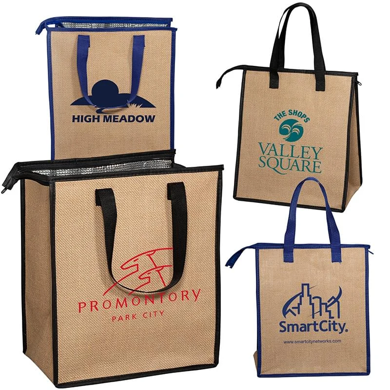 Jute Cooler Tote 1