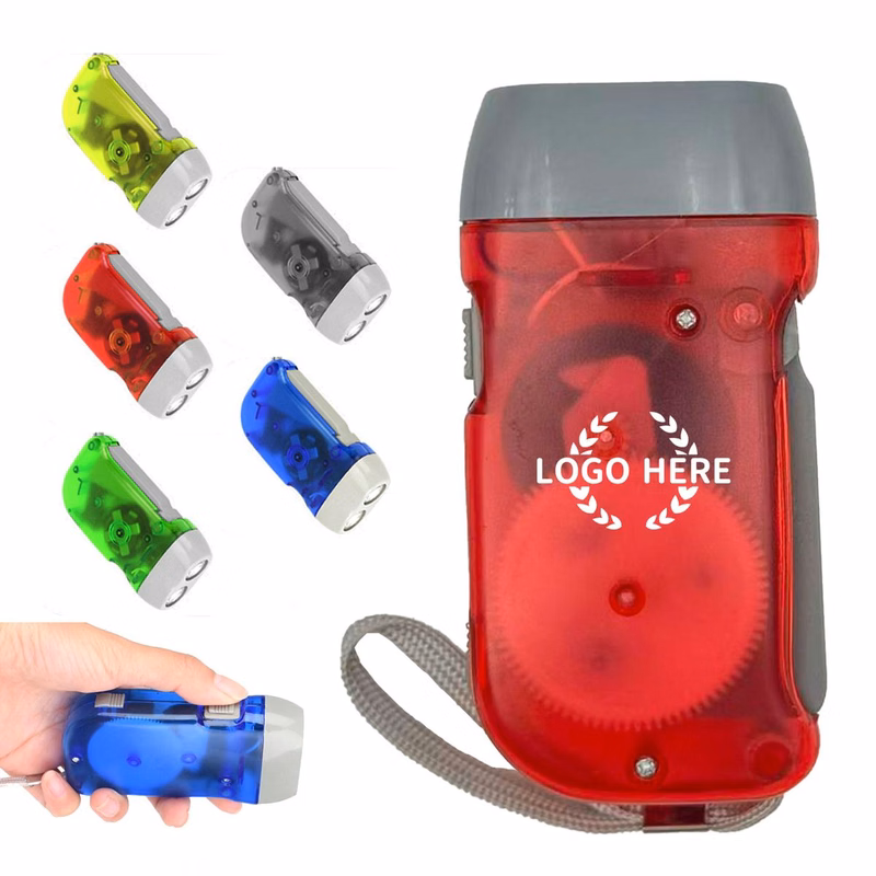 Portable LED Hand Pressure Flashlight