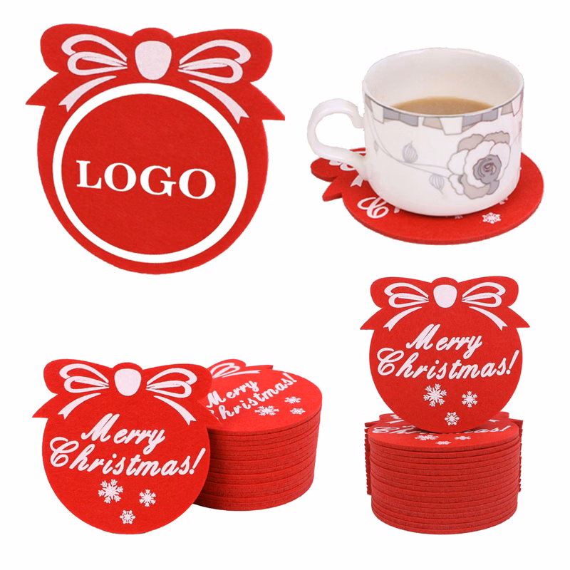Christmas Felt Coasters