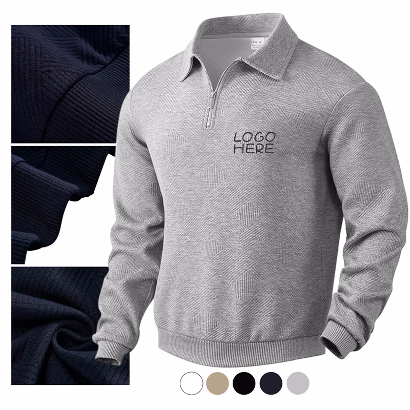 Long Sleeve Zip up Pullover Shirts