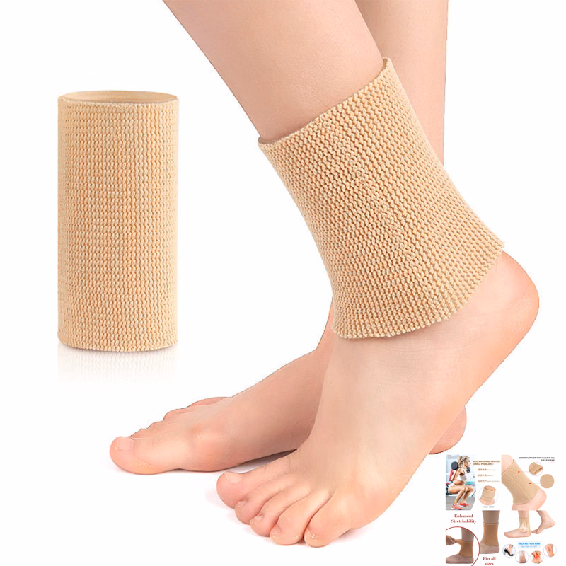 2Pcs Padded Skate Socks Gel Sleeves Ankle Protection