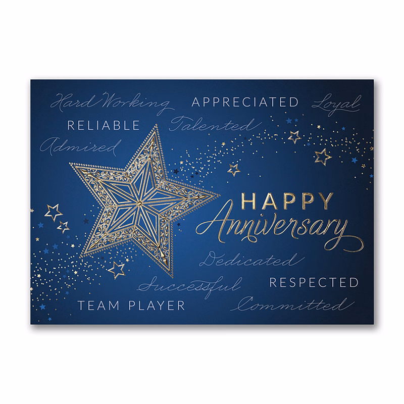 Star Celebration Anniversary Card