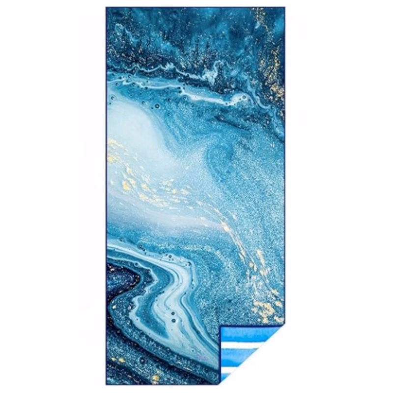Full color 50"L x 25"W Quick Dry Sand Proof Beach Towel