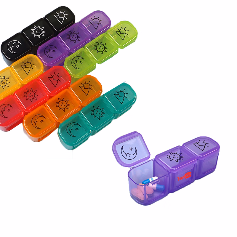Three-Compartment Portable Mini Daily Medicine Box Daily