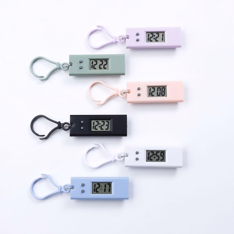 Mini Digital Keychain Watch with Clip for Students