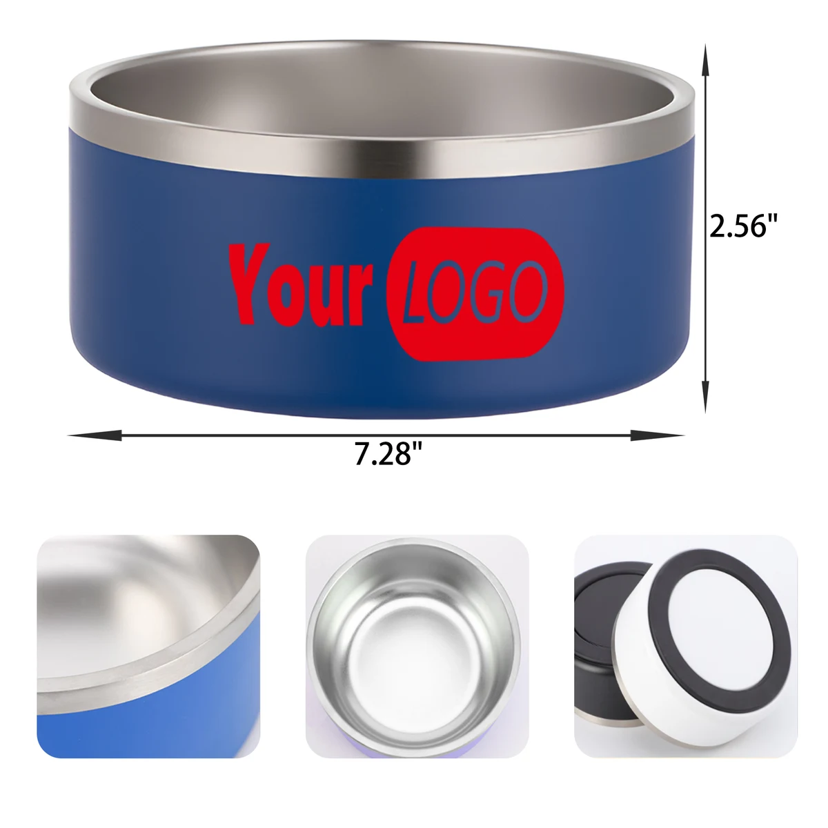 MOQ 50 PCS Durable 42 OZ Stainless Steel Pet Dog Bowl 1