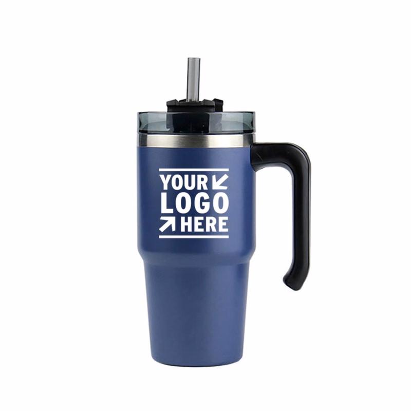 20Oz Stainless Steel Vacuum Insulated Tumbler Straw Lid